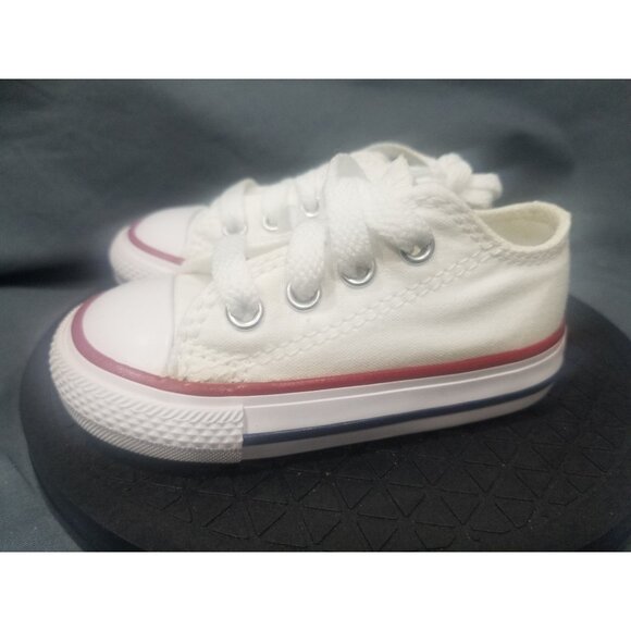 Converse Toddler C/T All Star EVA Ox Sneakers White Red Size 4 NEW NO BOX! - Picture 6 of 9
